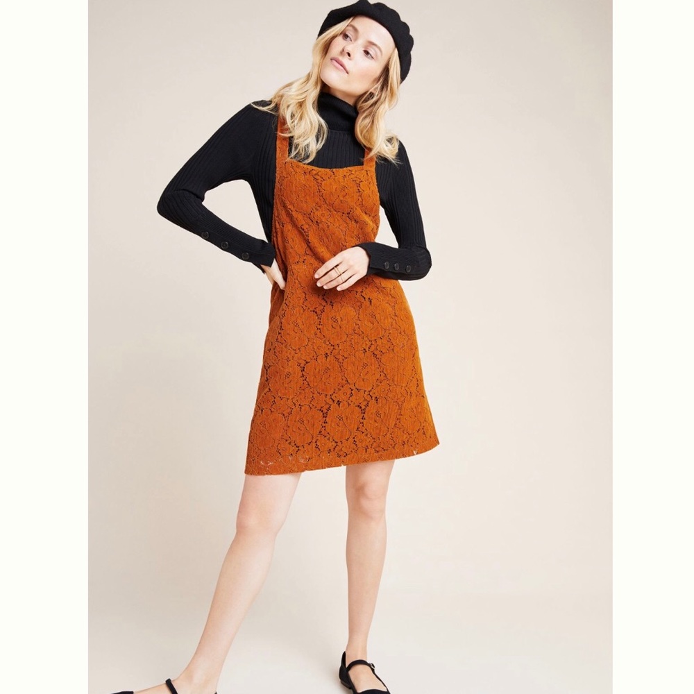 Anth Dolan Hattie Corduroy Overall Dress M